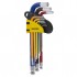 SHOPRO SAE Color Coded Long Ball End Hex Keys - 9 Pieces